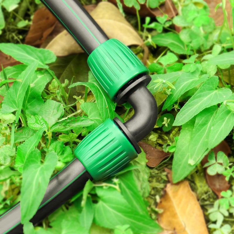 Gardrip Drip Irrigation 1/2"" Elbow Fittings:1/2 Inch Drip Line Lock Barbed 90 Degree Elbow Connectors for 1/2 Drip Irrigation Tubing (1/2"" ID x 0.640"" OD) Anti-Drop Drip Irrigation Parts (12 Pieces) - Image 3